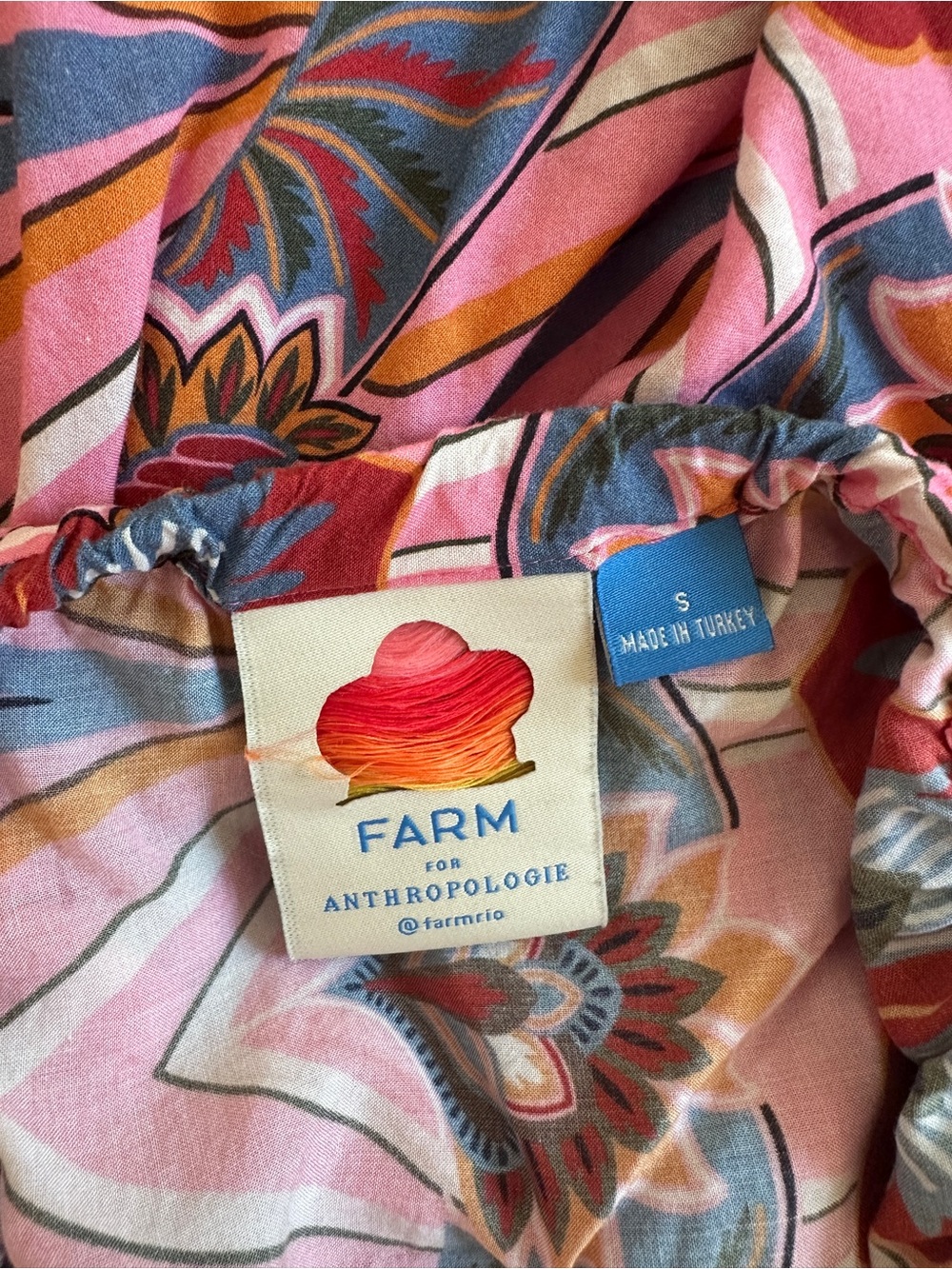 FARM Rio Pink Floral-Print Ruffle Cover Up/Mini Dress - Picture 5 of 6